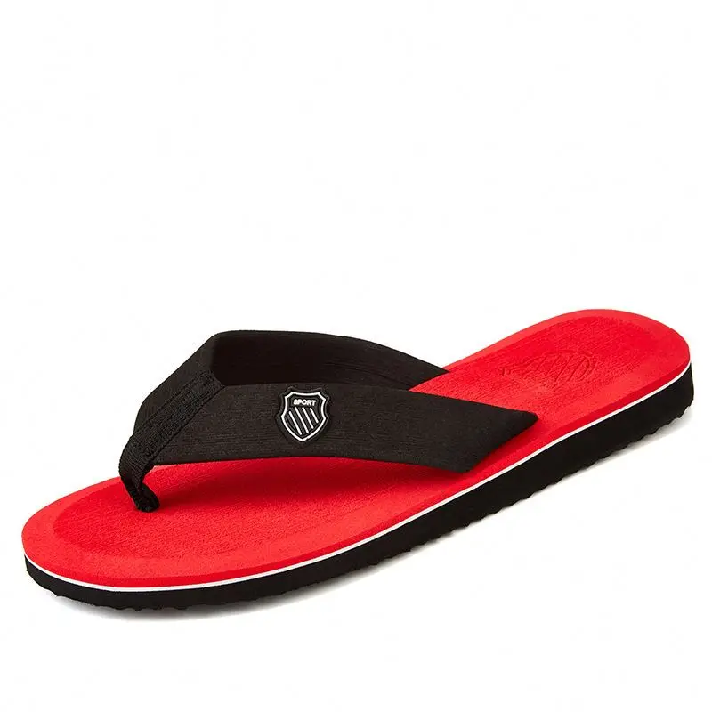 

brand summer men's pvc flip flop slippers household daily-use fashion trendy beach unisex flip flops men, Customized color