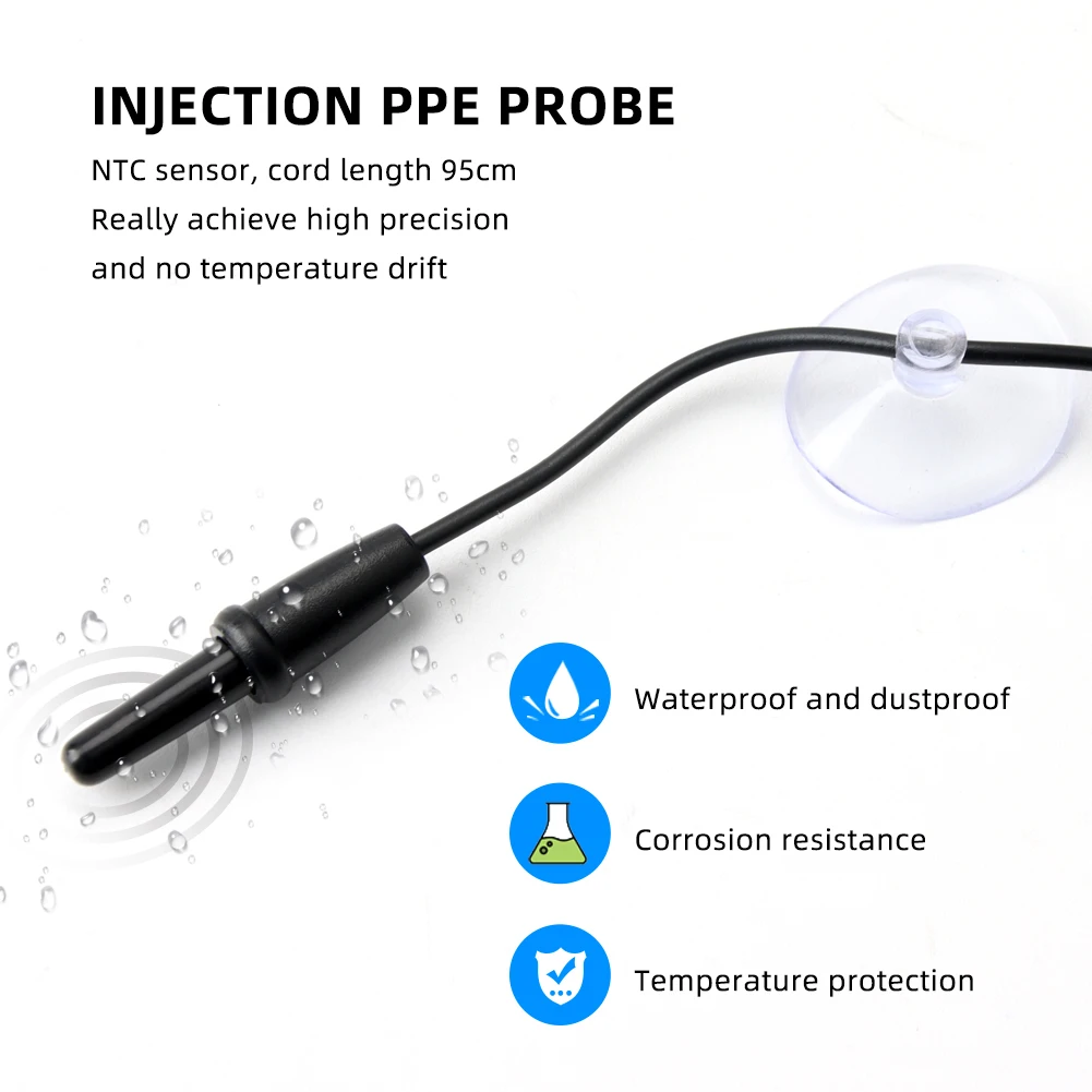 New Display Resolution 0.1digital Aquarium Thermostat PID Temperature Controller Waterproof Sensor Outlet Aquarium Heater Cooler
