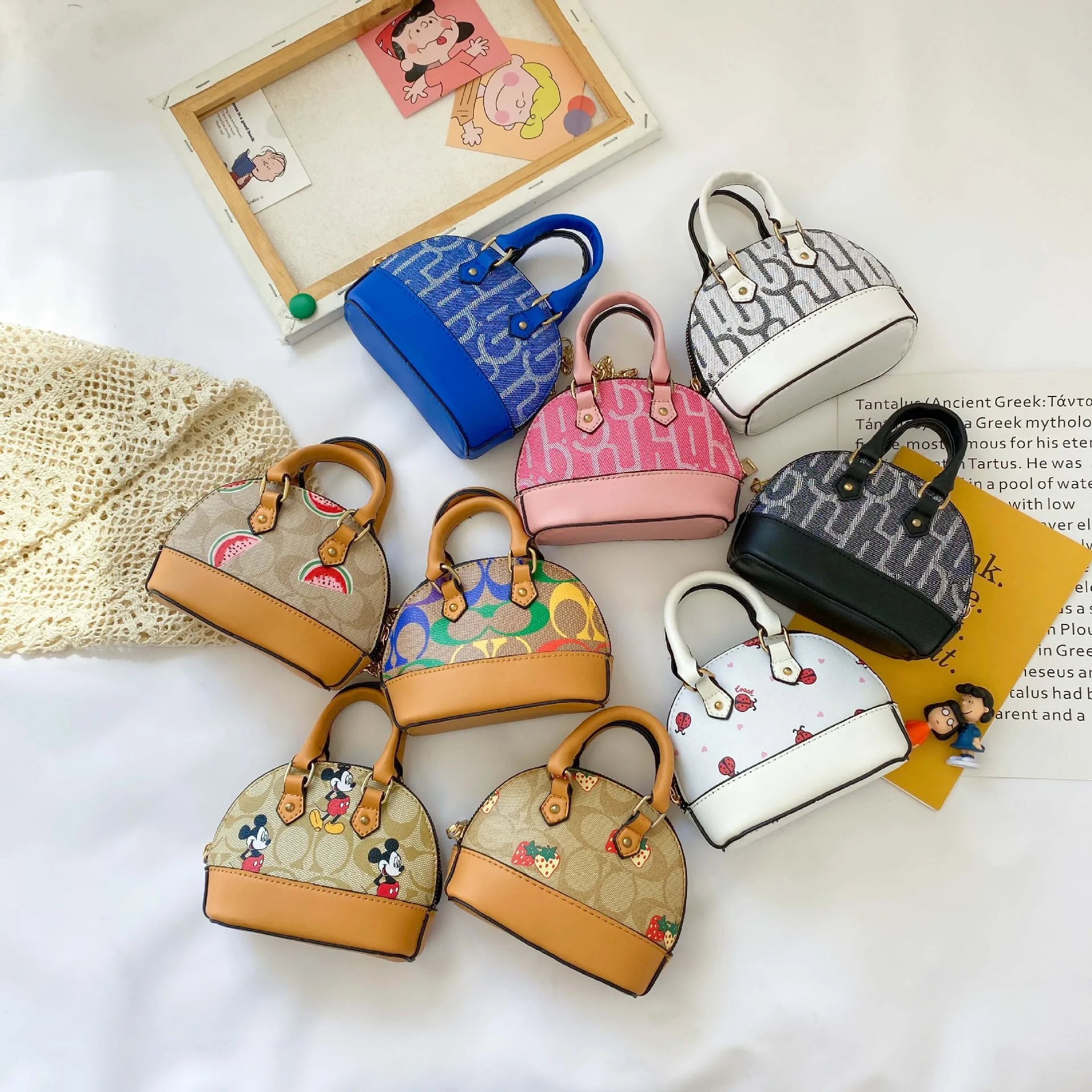 

Mini Kids Purses and Handbags 2021 Fashion Cute Little Girl Crossbody Bag Small Coin Wallet Pouch Party Hand Bags, Colorful