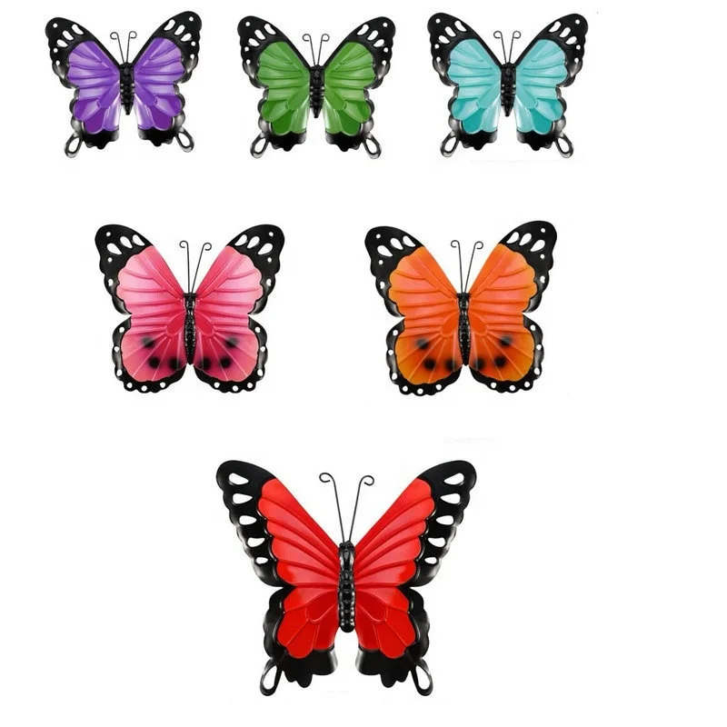 

Time Slow wall art inspired wall hanging suitable for indoor and outdoor home office show metal butterfly decoration