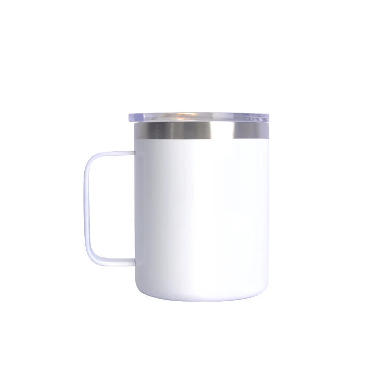 

Hot Sales 12oz Stainless Steel Insulated Double Wall Vacuum Coffee Mug With Handle, Customized color