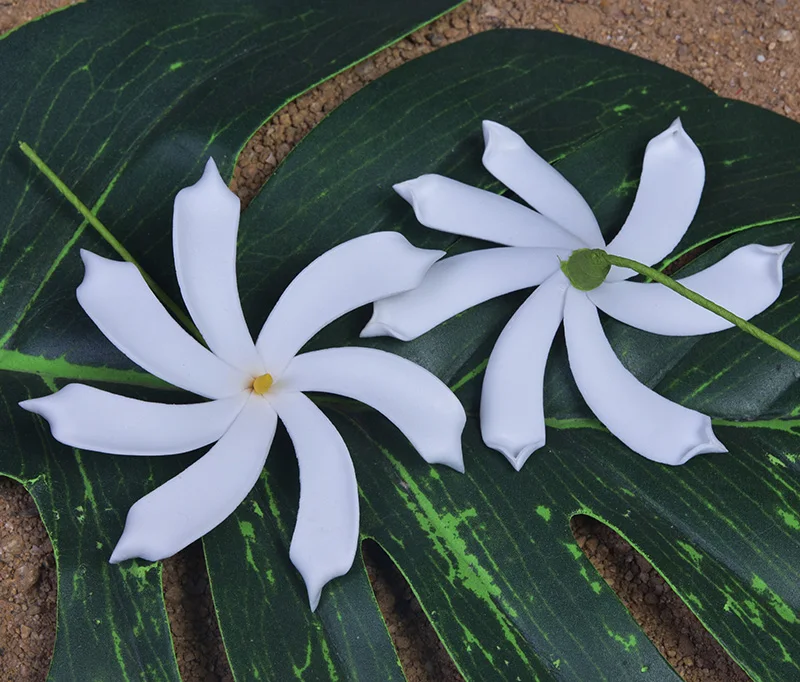 

Wholesale Supplies Realistic Faux Decorative Painted Plumeria Flower Hair Claw Clips, 1 colors