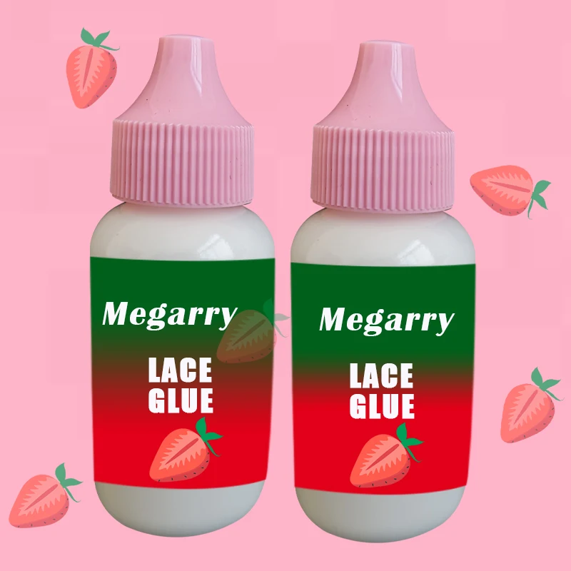 

strawberry scent lace glue Waterproof Extreme Hold Invisible Hair Glue Private Label