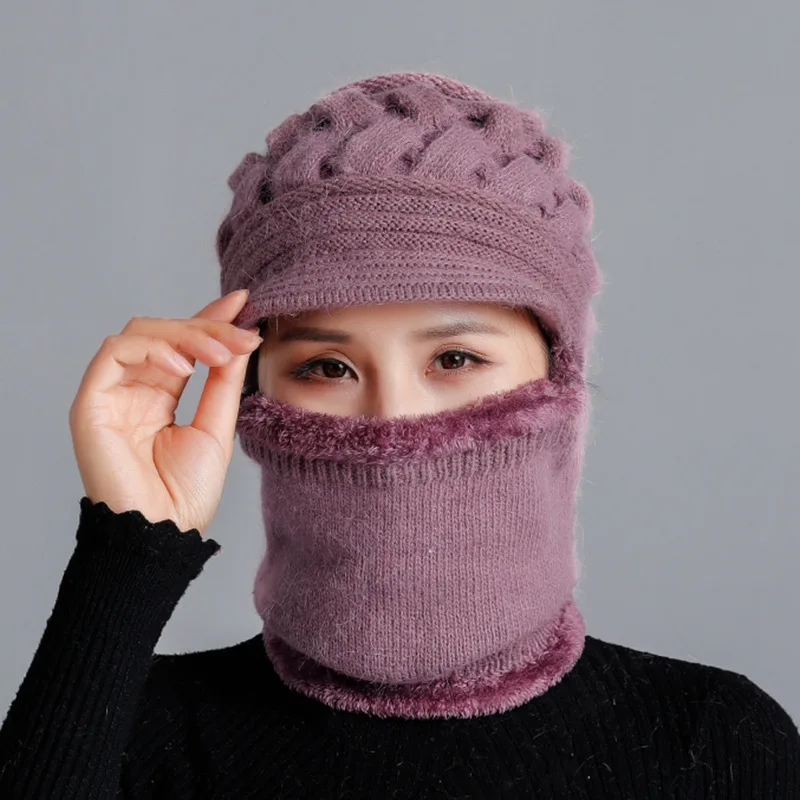 Hot Sale Multi-function Fashion Women Face Guard Winter Kinnted Warm ...