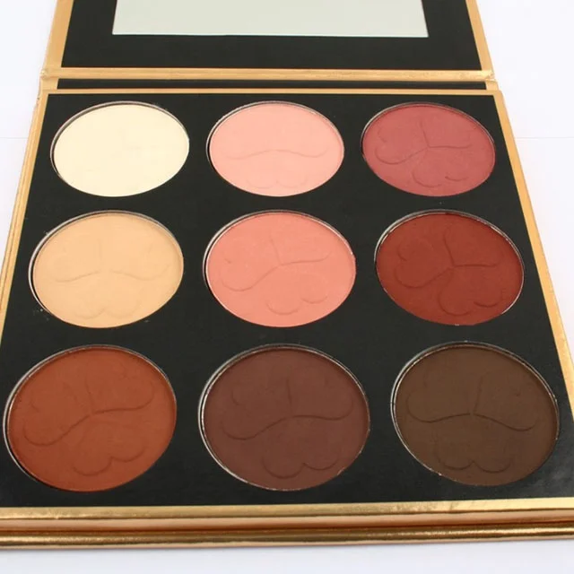 

Hot Selling Face Makeup Blusher Palette Private Your Own Brand, 9colors