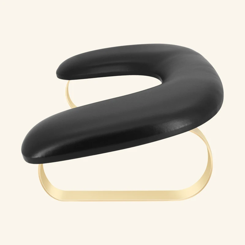 Fashion-Designed U Shape PU Leather Manicure Hand Pillow with Custom Logo Soft Leather Armrest for Nail Care Pattern Nail Salons
