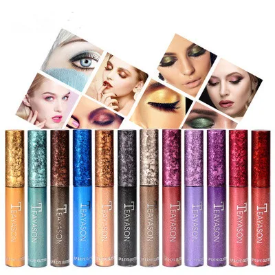 

Custom Makeup High Quality Liquid Metal Texture Shining Eyeshadow Glitter Makeup Liquid Eyeshadow Stick