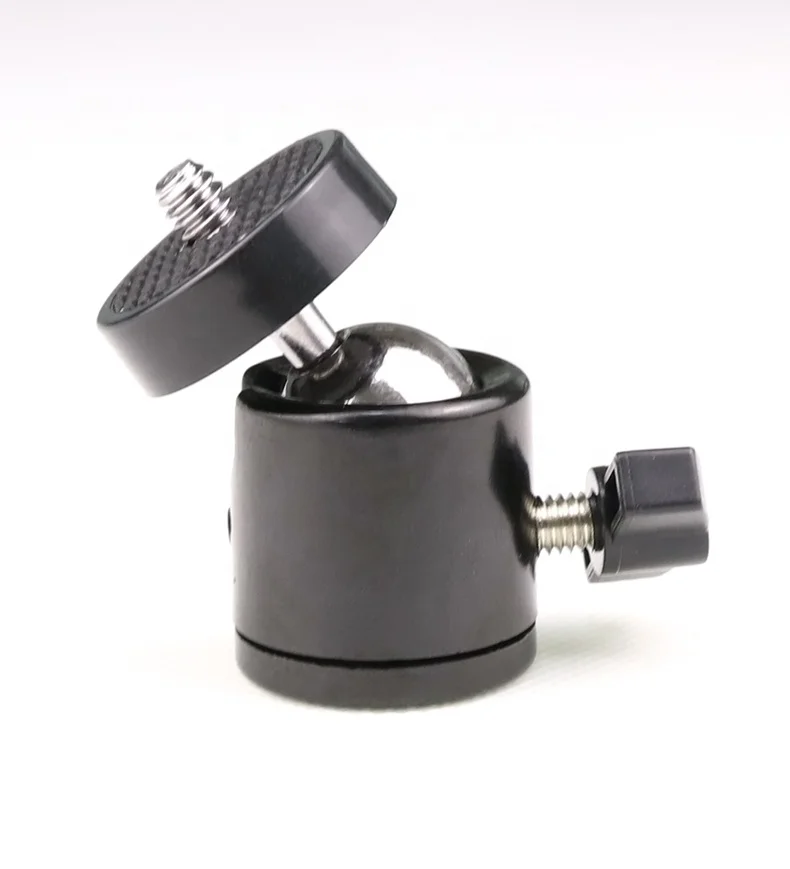 

Camera Accessories Standard Adapter 1/4" Swivel Mini Ball Head Screw Tripod Mount For Camera Camcorder Light Bracket, Black