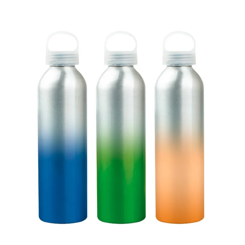 

LFGB Approved portable Custom Color Sublimation Aluminum Hot Sports Drinking Water Bottles, Picture shows