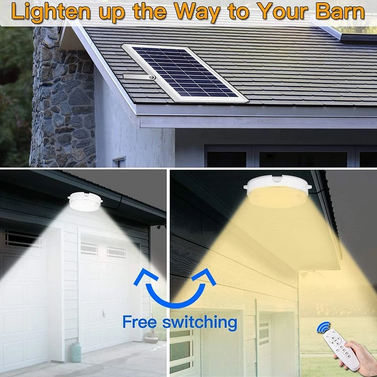 
House Indoor solar Power Battery spot lamp 20w 40w solar ceiling light 