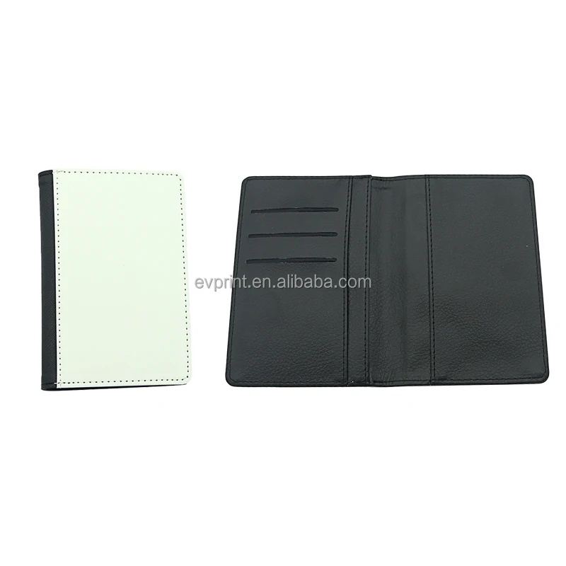 

High Quality Sublimation Blank PU Leather Passport Holder Personalized Design Passport Cover, White