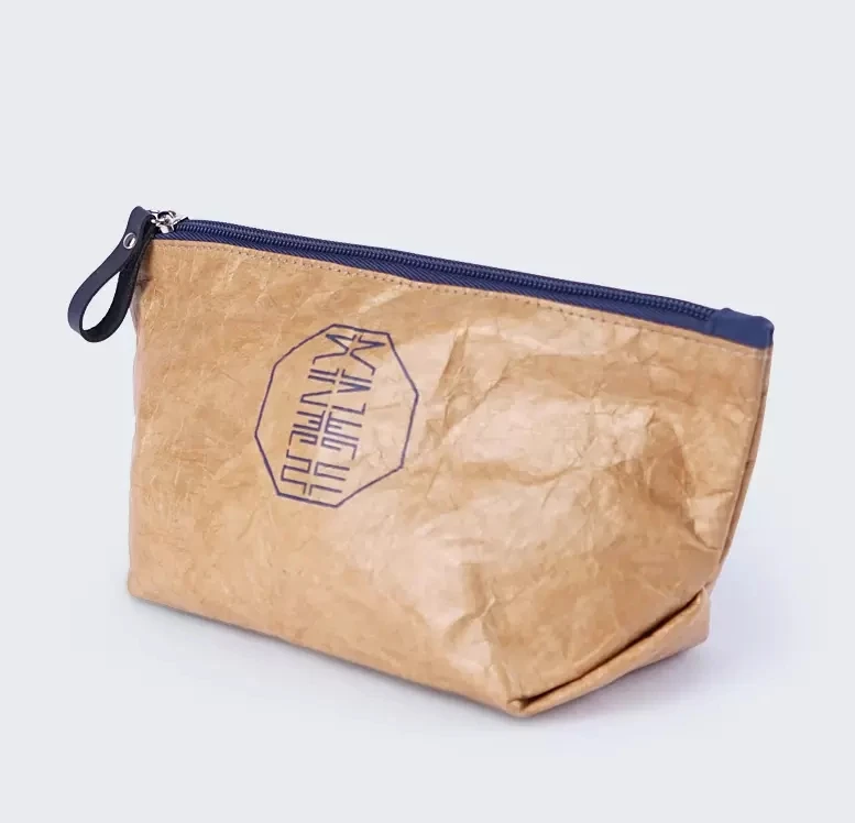 Wholesale Travel Storage Cosmetic Dupont Tyvek Paper Bag With Zipper