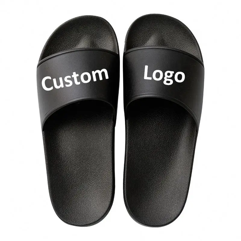 

China Wholesale Summer Comfort Gym Pool Slippers Custom Outdoor Indoor PVC Sole Non-slip House Slippers for Women Men, 11 colors