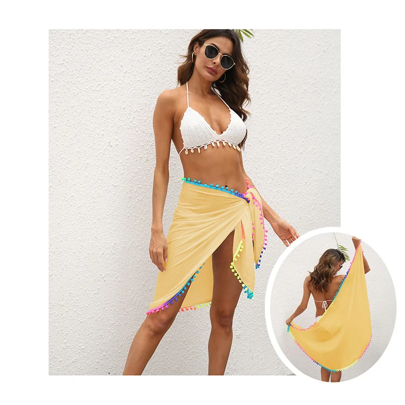 

OXGIFT wholesale 2021 boho wrap cover up beach skirt