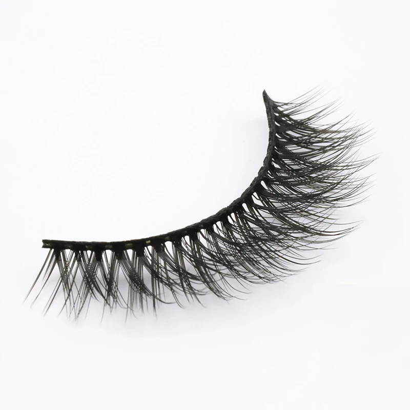 

Wispy natural custom 3d vegan lash faux mink eyelashes vendor by wholesale price and low MOQ