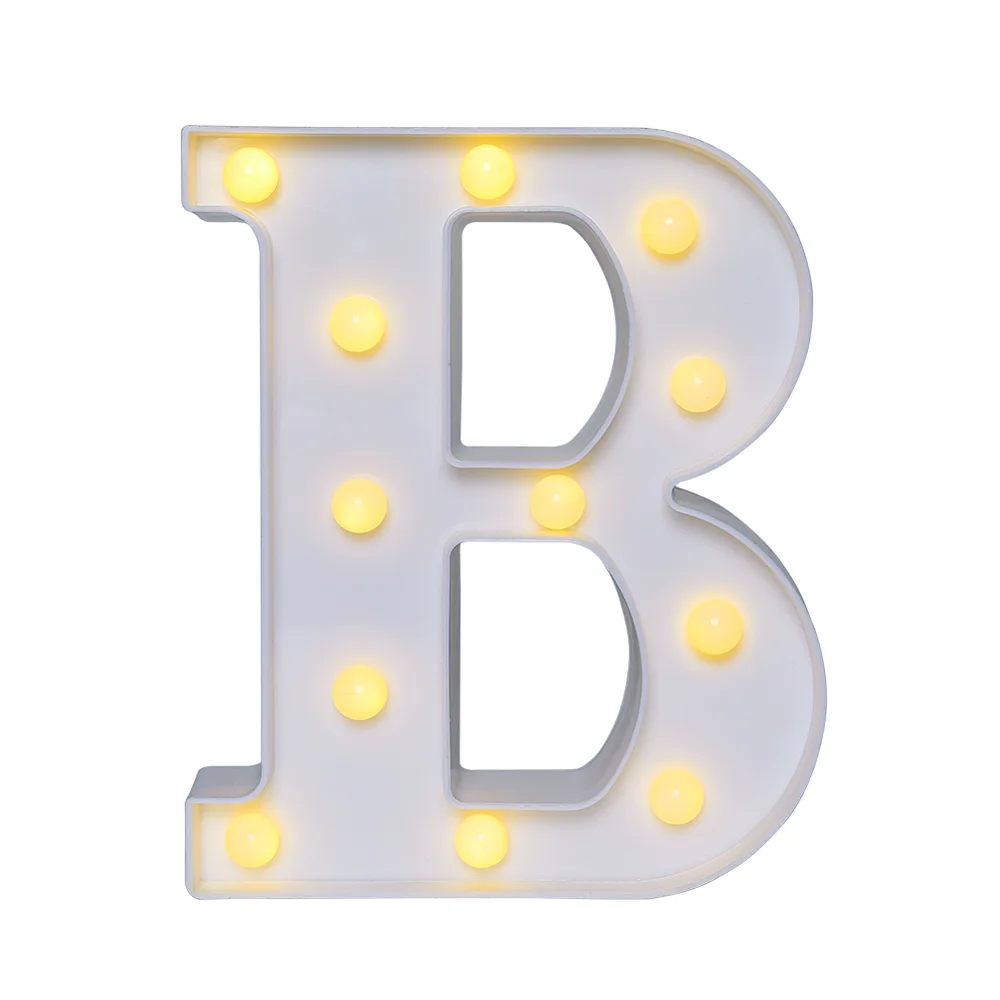 CYLAPEX Letter Lights Sign Battery Operated Letter B for Wedding Light Up Letters