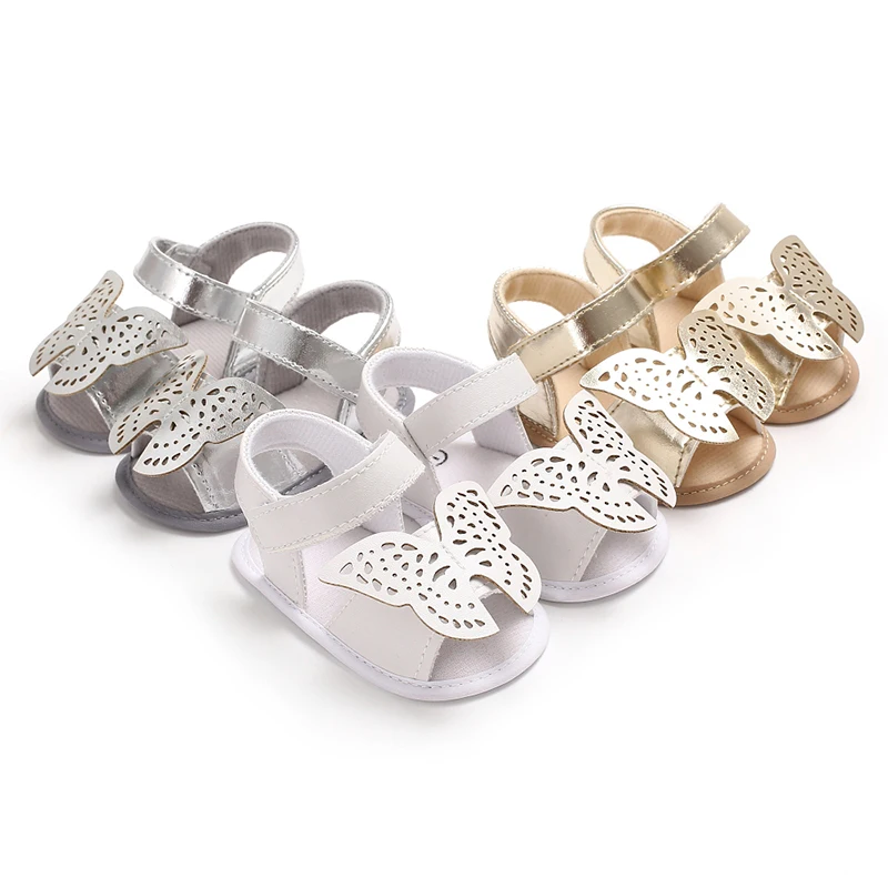 

Baby Butterfly Sandals Silicone Slippery Baby Toddler Shoes, White