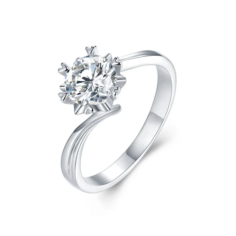 

High Quality D color 925 sterling silver jewelry Moissanite Rings Moissanite Rings, Def