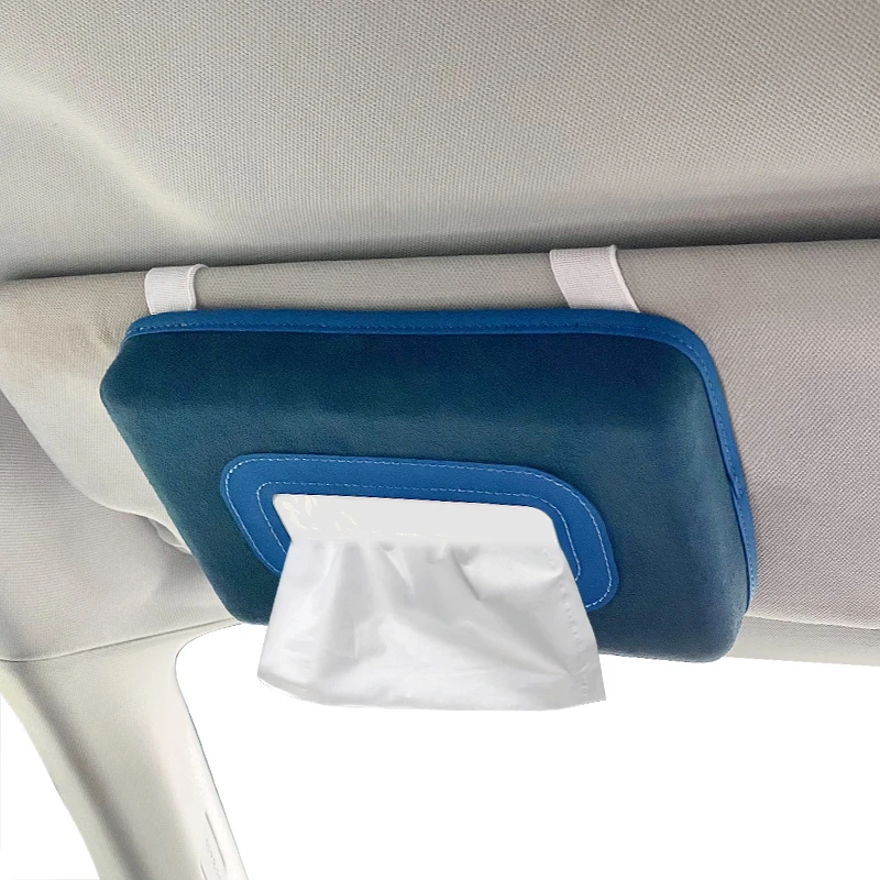 

Tissue case Box for Car Tissue Box Napkin Holder Sun Visor Hanging Storage Box For Car Back Seat Hanging Paper Holder, Pink/purple/blue/gray