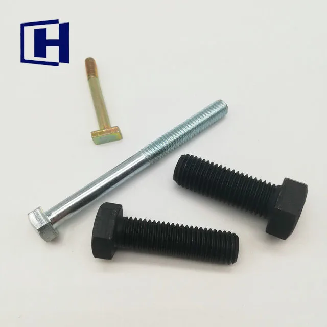
Hex Head Screw Hex Head Bolt DIN931 DIN933 Grade 8.8 Black Hex Bolt and Nut M8 M10 M12 M16 M20 M24 