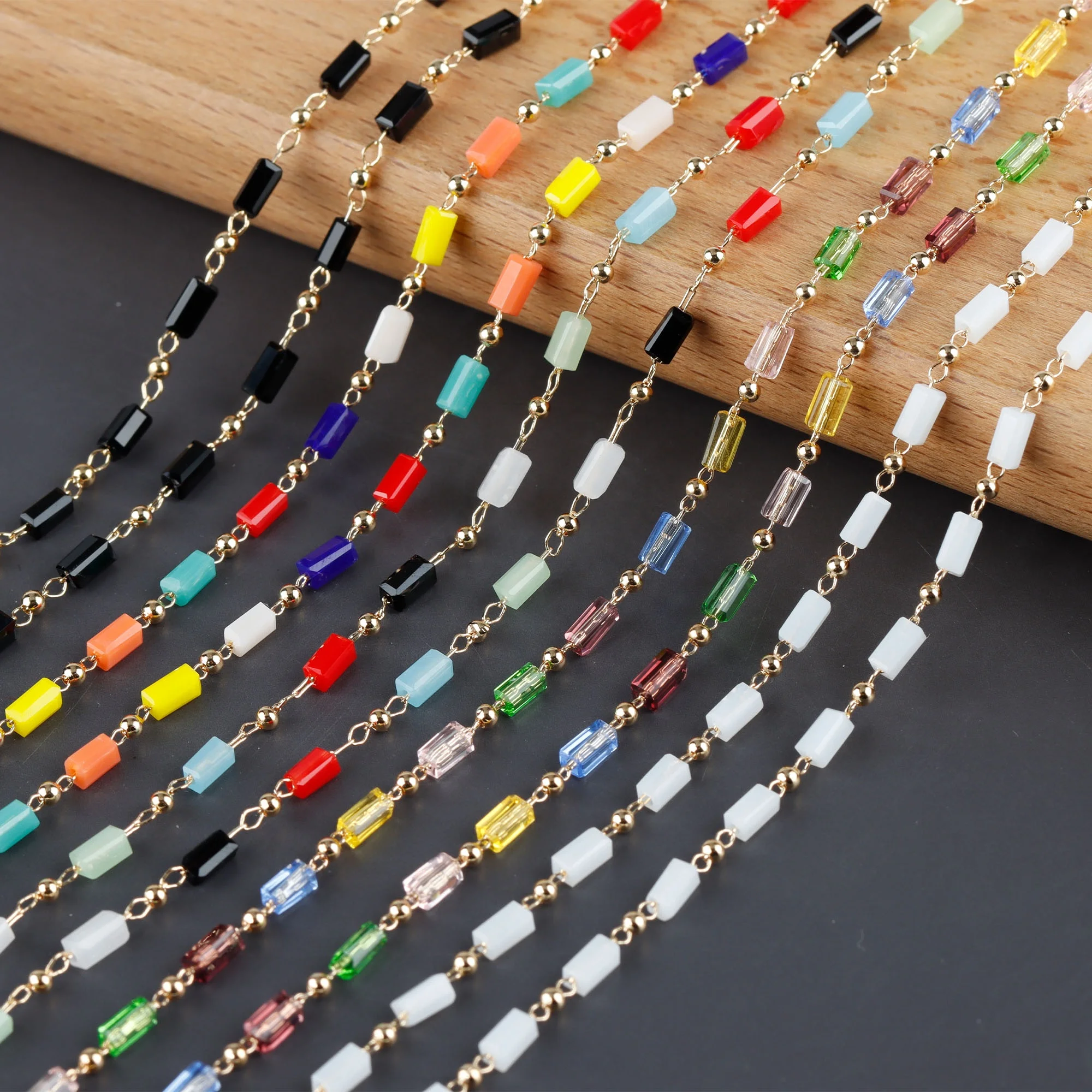 

New style 18K gold plated bead chain diy necklace earring for women jewelry making accessories ,C200,10m/lot, Picture shown