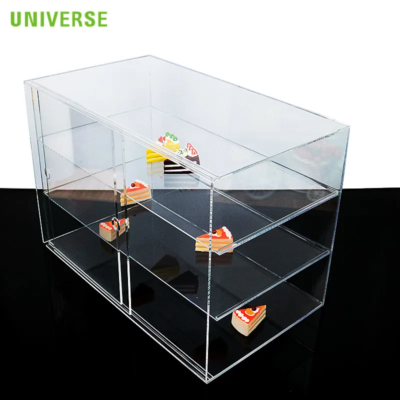 UNIVERSE topper separator display separator pop stand riser acrylic cake stand with beads