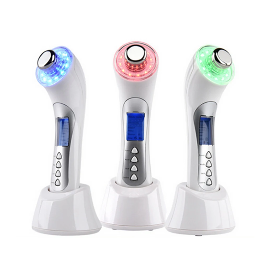 

Multifunctional color light skin rejuvenation equipment beauty device photon skin rejuvenation instrument, White, gold