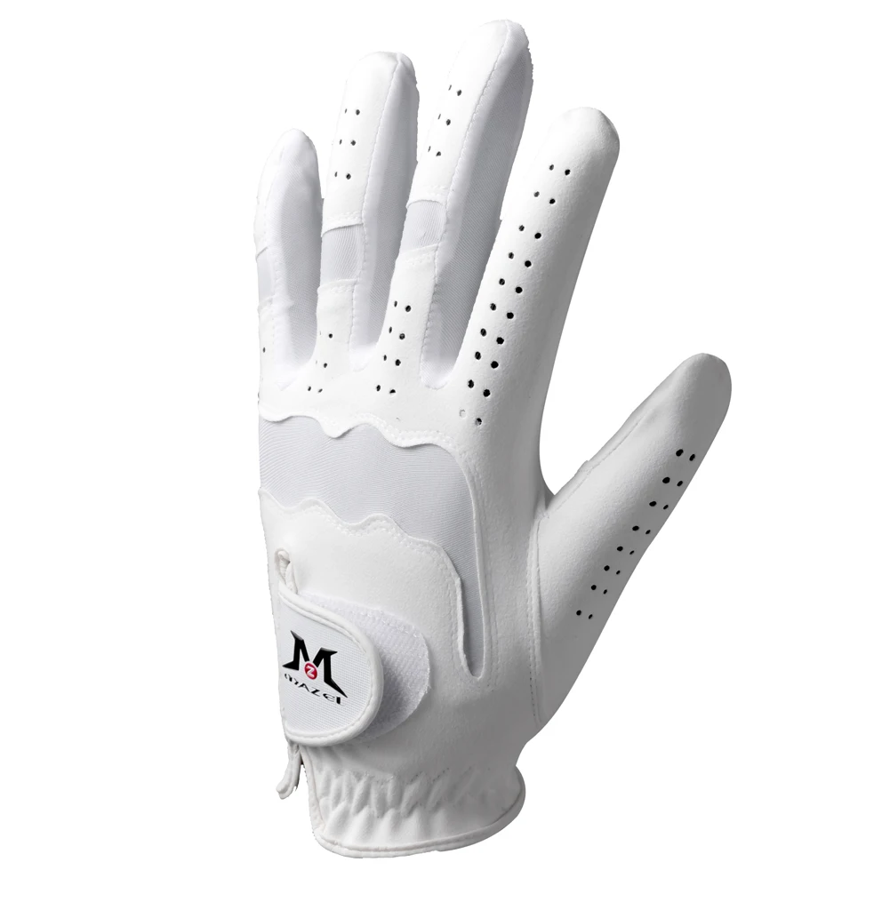 

MAZEL 2020 Men's Tour Preferred Golf Glove Left Hand Sports Gloves for Men, White/blue