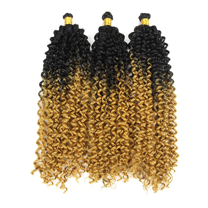
24 strand/set Afro Passion Twist hair attachment Water Wav Curly Crochet Braiding Hair Synthetic for African Hair Extension 