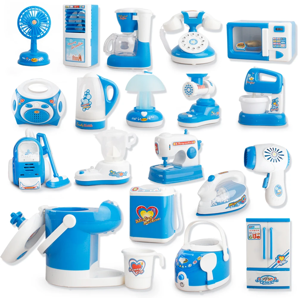 
Blue Home Appliances Play House Educational Pretend Kitchen Toys 3521-1-3521-17 