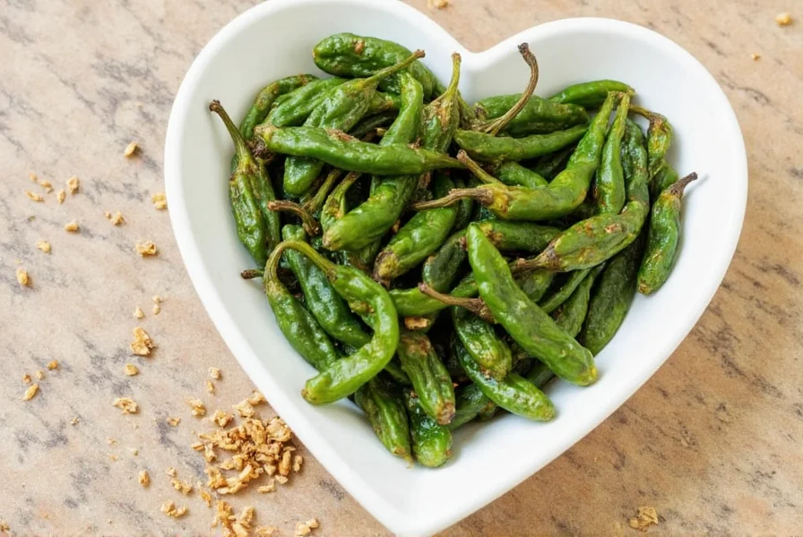 Dried Poblano Peppers Soaking in Water