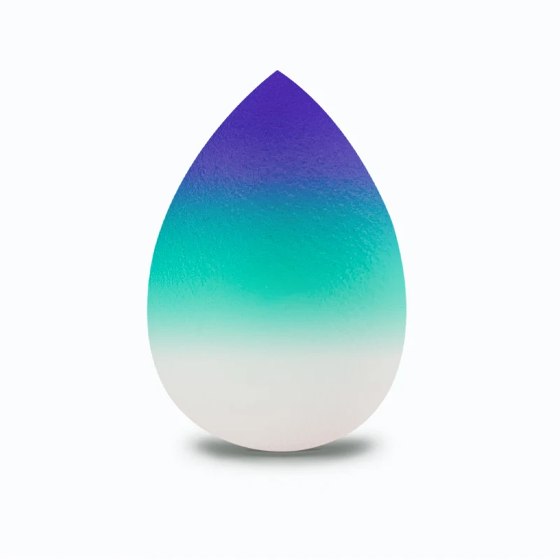 

2021 Wholesale Latex Free Multi Color Cosmetic Beauty Egg Aurora Makeup Sponge, Bule,red.etc