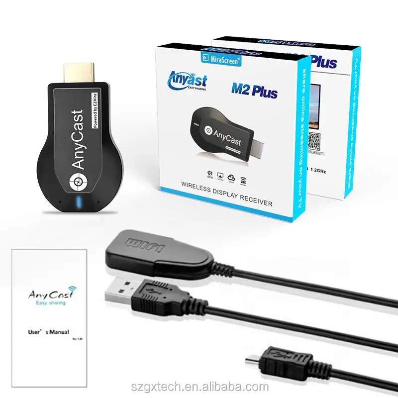 

M2 Plus Wireless Display Receiver DLNA AirPlay Miracast Anycast WIFI TV Dongle