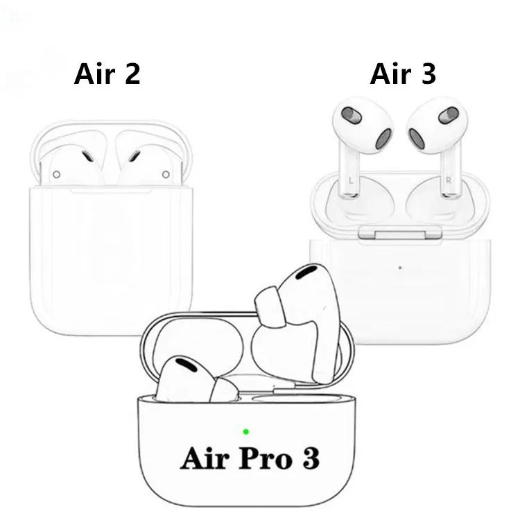 

Newest 1:1 3rd generation Air 3 pro earphones Wireless Charging case Headphones GPS air pro 3rd gen headset Free shipping, White