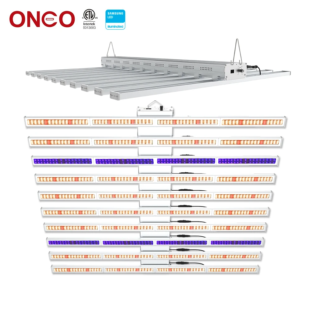 Oneo Nalite ETL Listed 800W Bluetooth App Control LED Grow Light With Full Spectrum For Plants Greenhouse