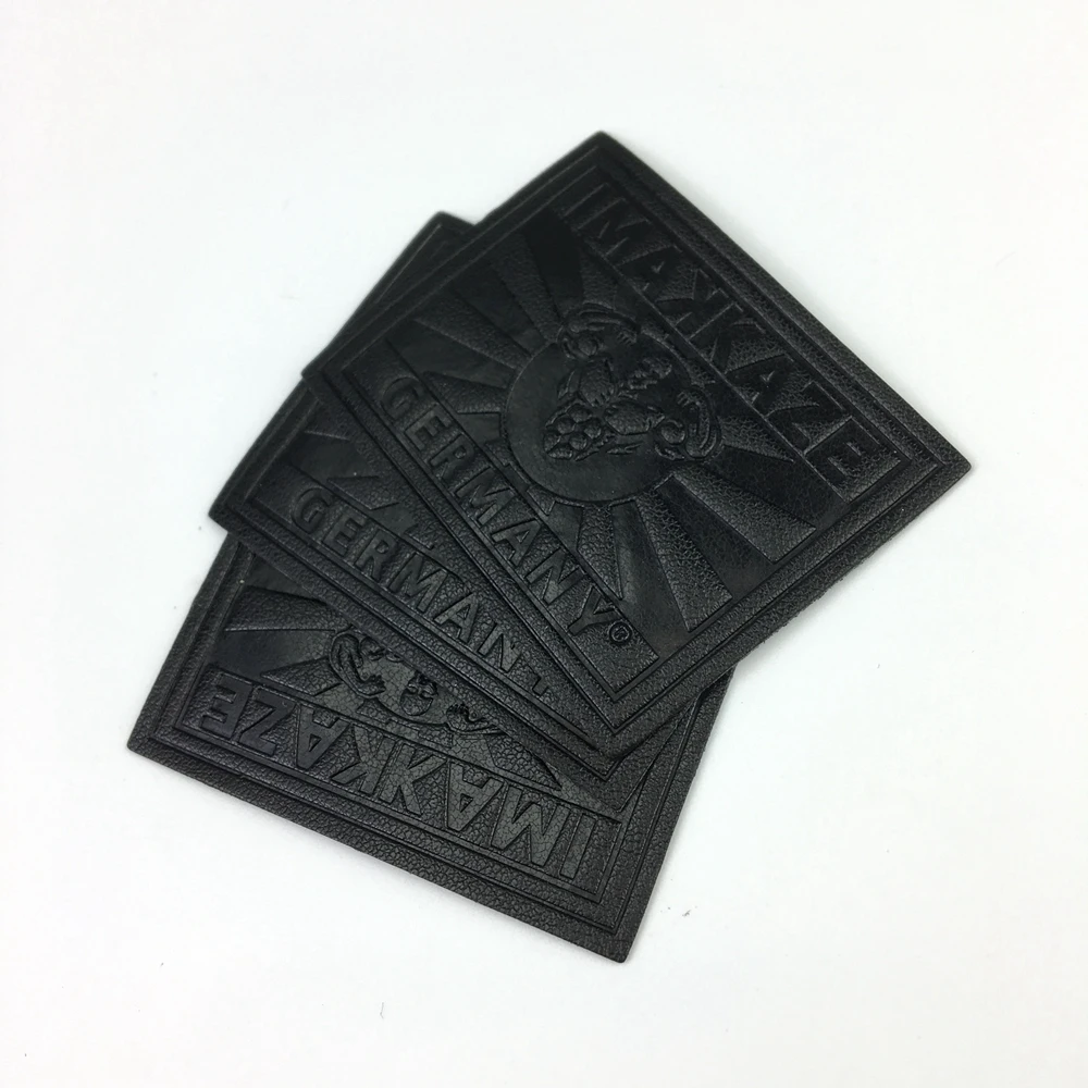 

Fashion design cheap price real leather patch/custom vans leather label for shoes