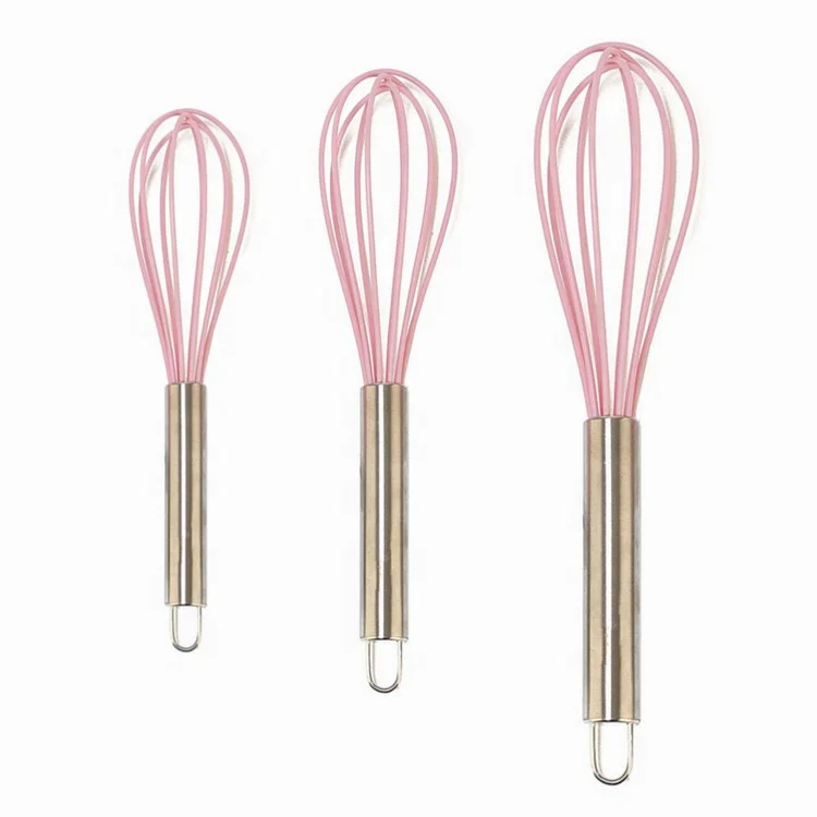 

Mini competitive low price silicone wire whisk bread whisk mixer whisk with personalized gifts, Any colors