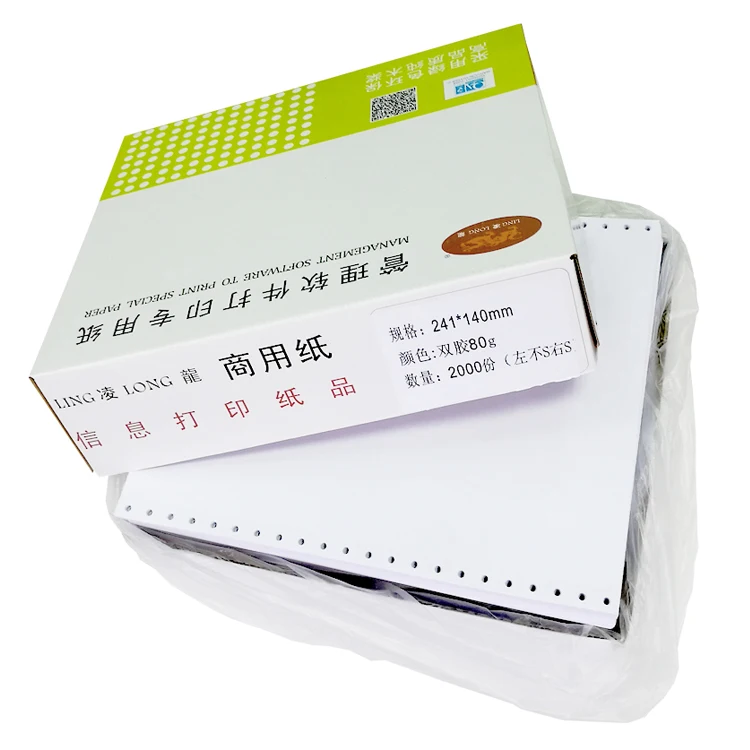 
The factory produces and sells white office paper in two equal parts carbon-free paper printing a4 aliquot paper 
