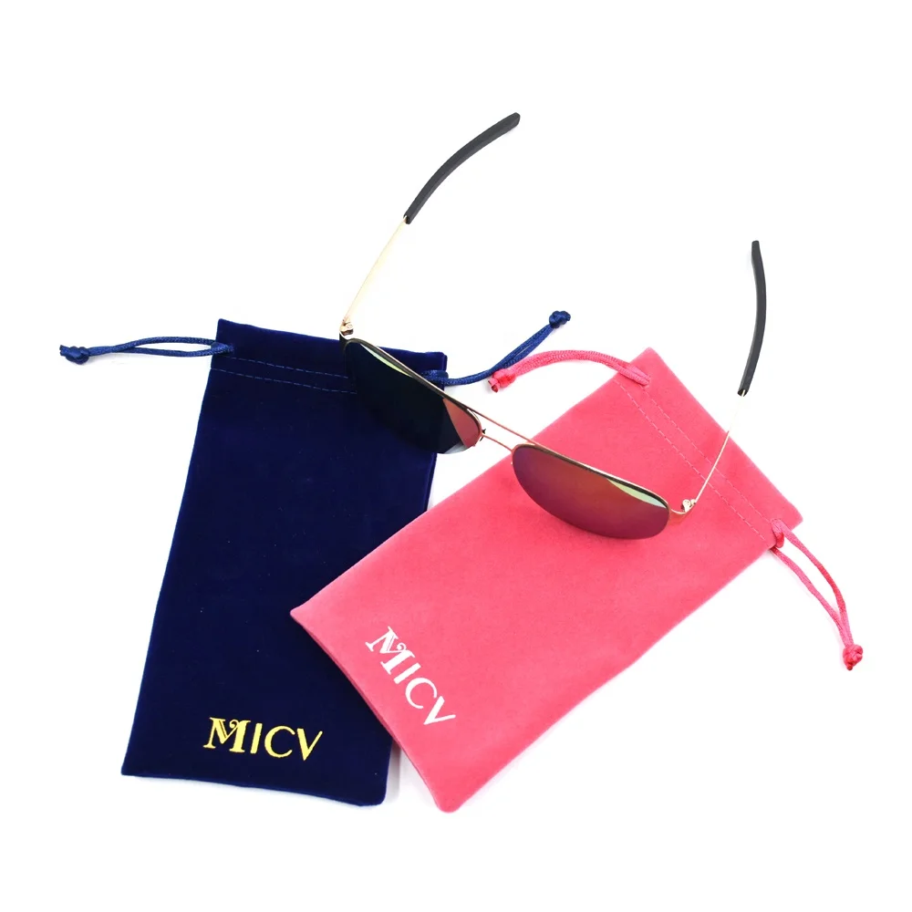 

Bag Glasses High Quality Sunglasses Bag Custom Logo Microfiber Glasses Pouch, Black,red,blue,etc.