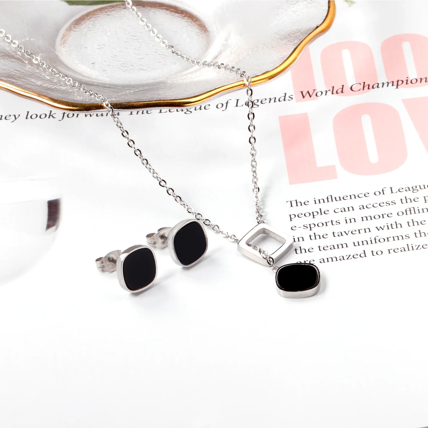 Fashion Stainless Steel 18k Go