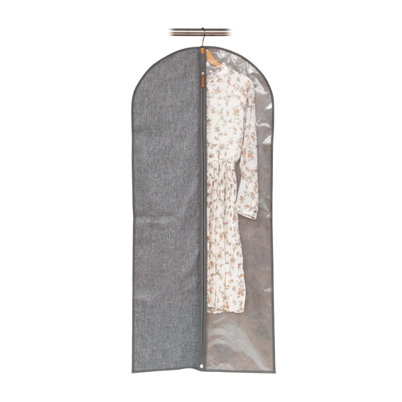 

Hot Selling on Custom Printed Polyester Linen Foldable Wedding Dress Garment Suit Bag Cover Bag