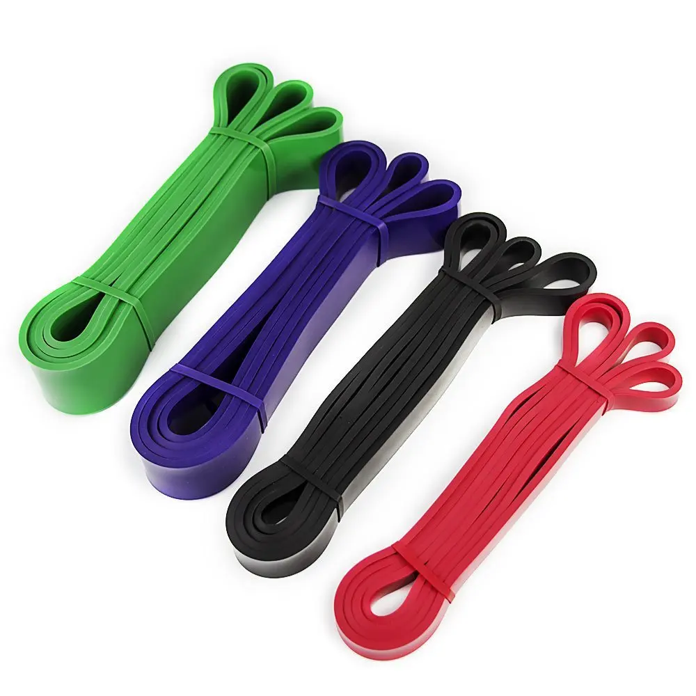 

JUFIT  Natural Latex Resistance Bands Pull Up Fitness Bodybuilding Yoga Belt Exercise Fitness Equipment, Black
