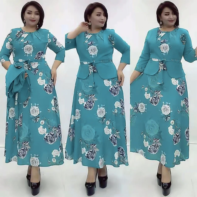 

New Arrivals Autumn And Winter Elegant Collect Waist Temperament Women Coat Dress Two Piece, Picture