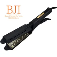 

HCI007 Four-Gear Temperature Adjustment Ceramic Tourmaline Ionic Flat Iron Steam Hair Straightener For Women Widen Panel