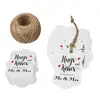 Pack Round Key Tags with Split Ring, 110 Pcs White Label Stickers
