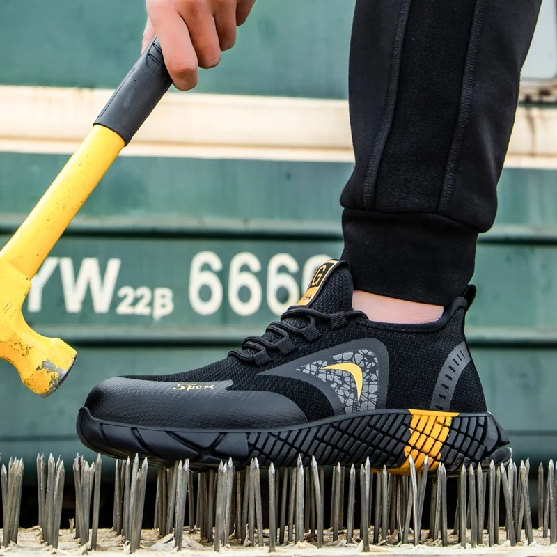 

GUYISA light steel toe safety shoes for men and women Light breathable industrial construction work shoes Safety shoes