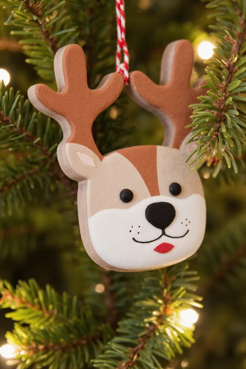 A fish-shaped ornament made of clear plastic with a slot for inserting a photo of a family member or a pet goldfish.
