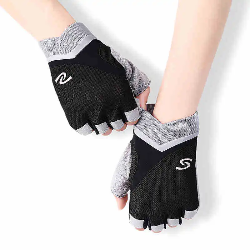 
Professional Women fitness sport half finger riding gym yoga weightlifting gloves breathable non slip gloves 