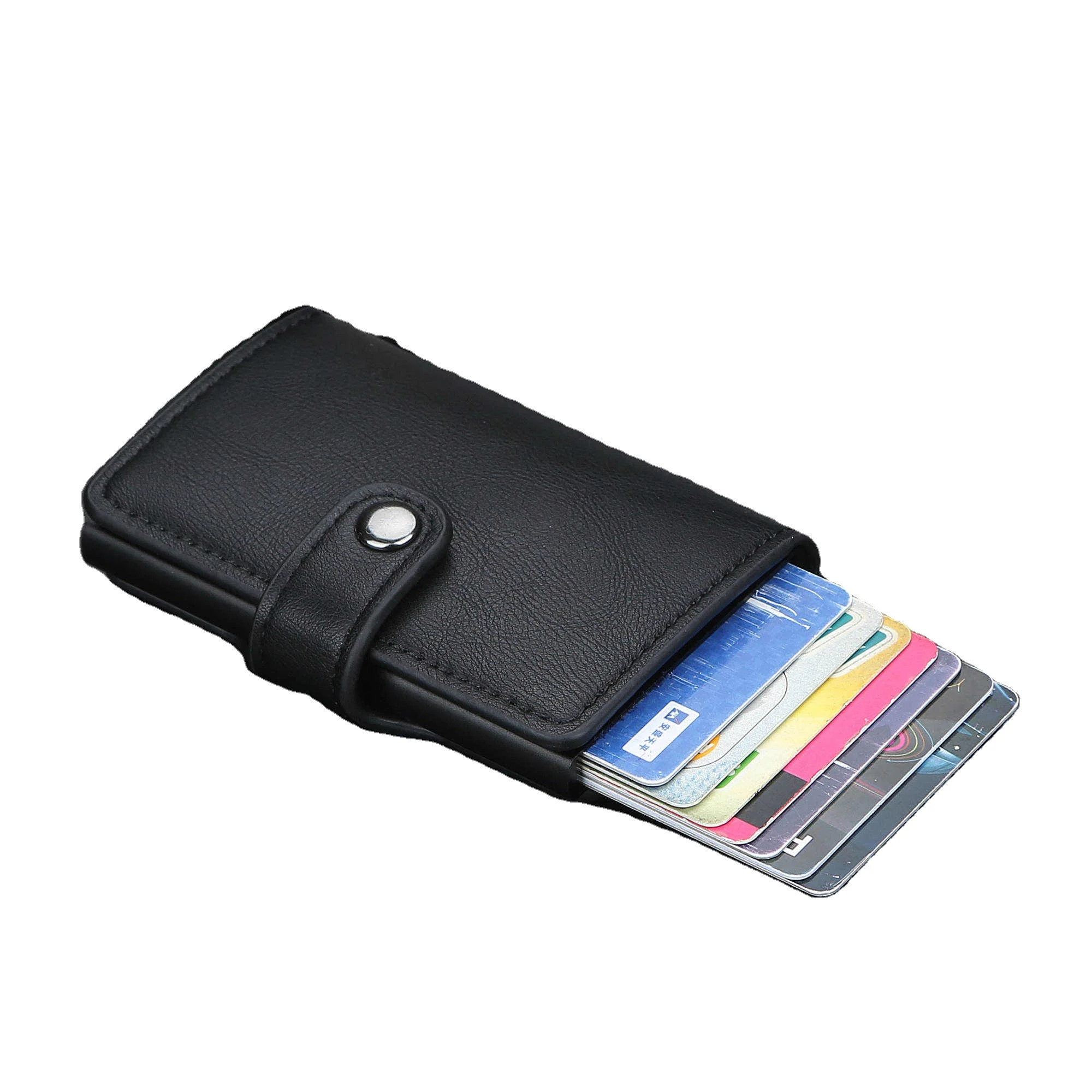 

Baellerry 2020 New Style Automatic Popup Bank,Credit,Business,ID Card Holder For Women and Men,RFID Protection Block Card Case, 5 colors