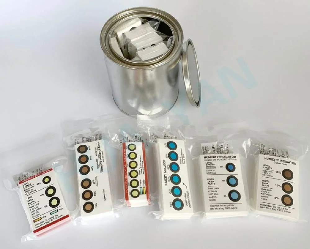 
High Quality Moistureproof Packing Humidity Indicator Paper Sheet manufacturer 